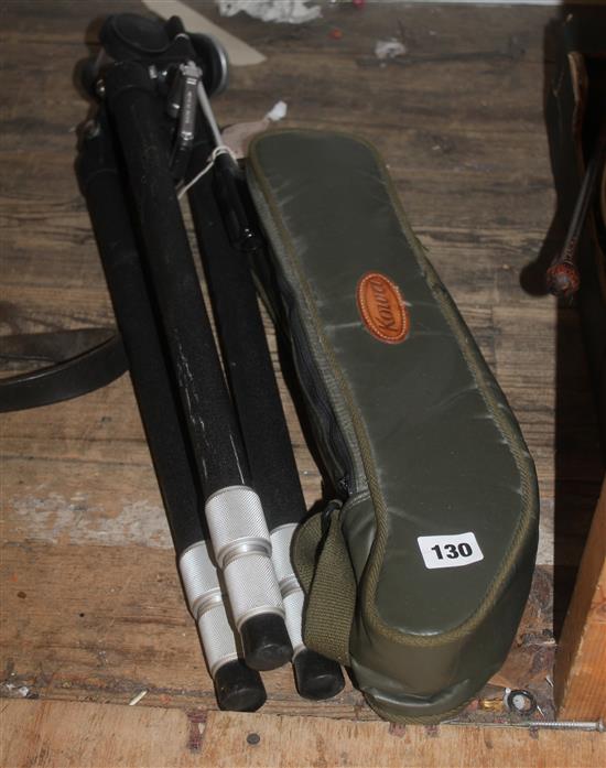 Kowa prominar TSN-3 20-60 200m scope, case and slik master tripod